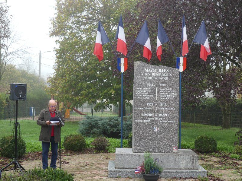 Mazerulles Cérémonie 11 Novembre 2022