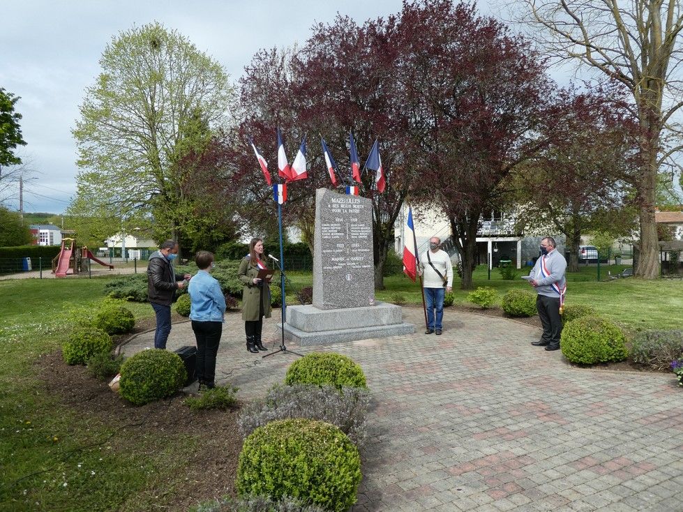 Mazerulles Cérémonie 8 Mai 2021