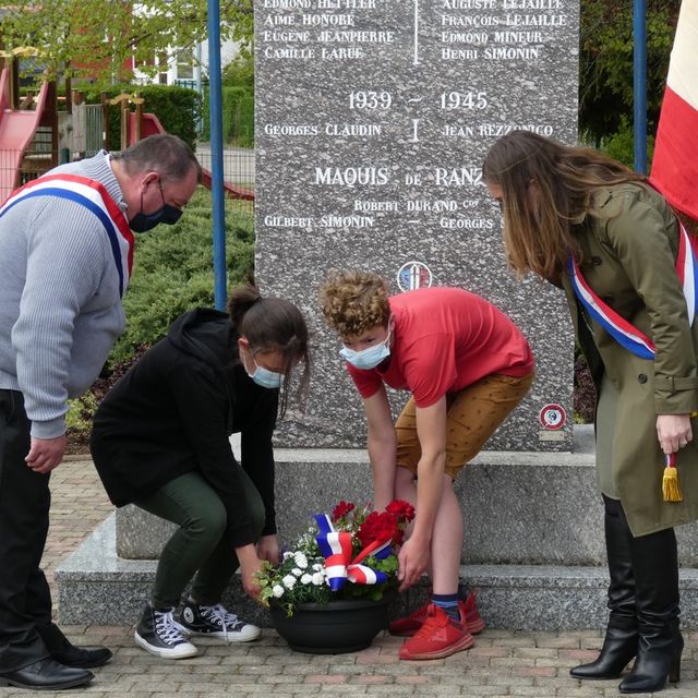 Mazerulles Cérémonie 8 Mai 2021