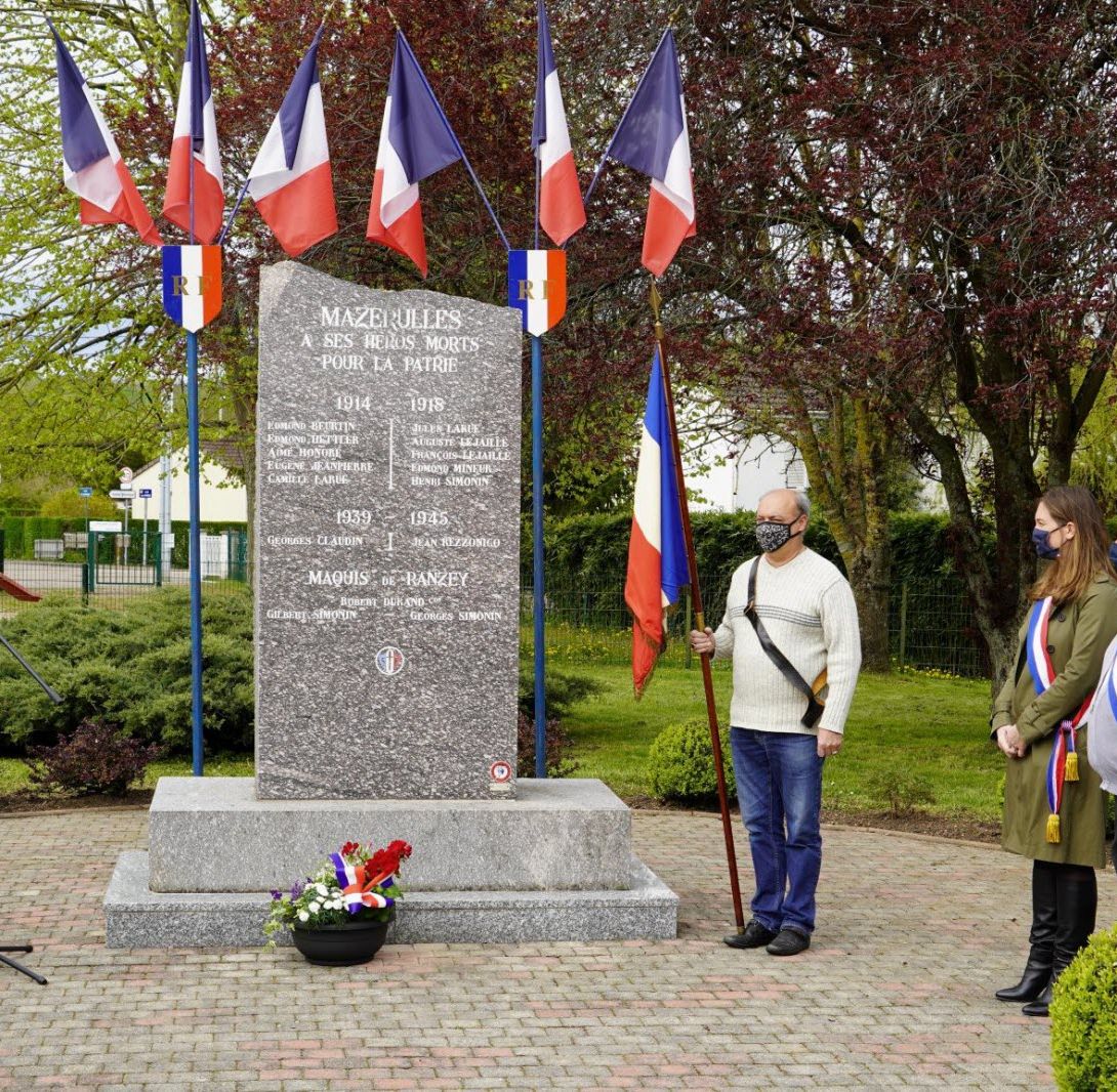 Mazerulles Cérémonie 8 Mai 2021