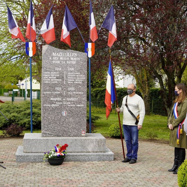 Mazerulles Cérémonie 8 Mai 2021