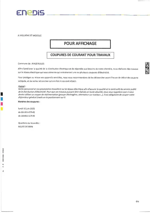 Coupure EDF