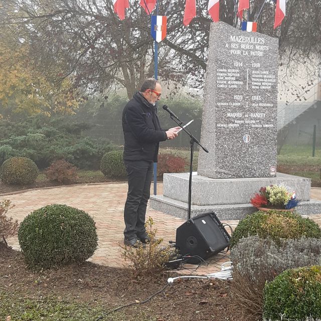 Mazerulles Cérémonie 11 Novembre 2021