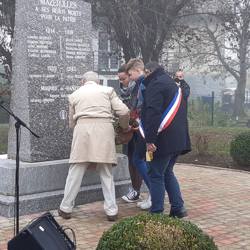 Mazerulles Cérémonie 11 Novembre 2021
