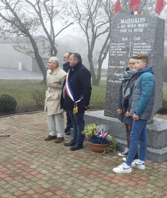 Mazerulles Cérémonie 11 Novembre 2021
