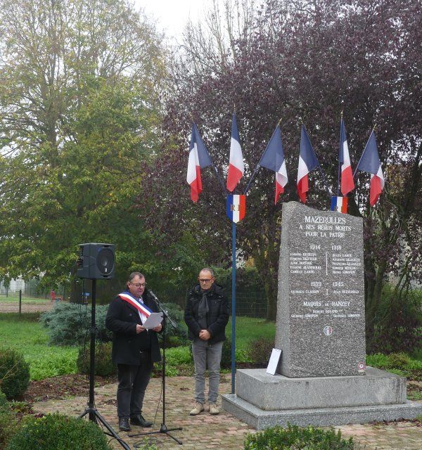 Mazerulles Cérémonie 11 Novembre 2022