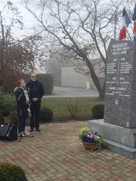 Mazerulles Cérémonie 11 Novembre 2021