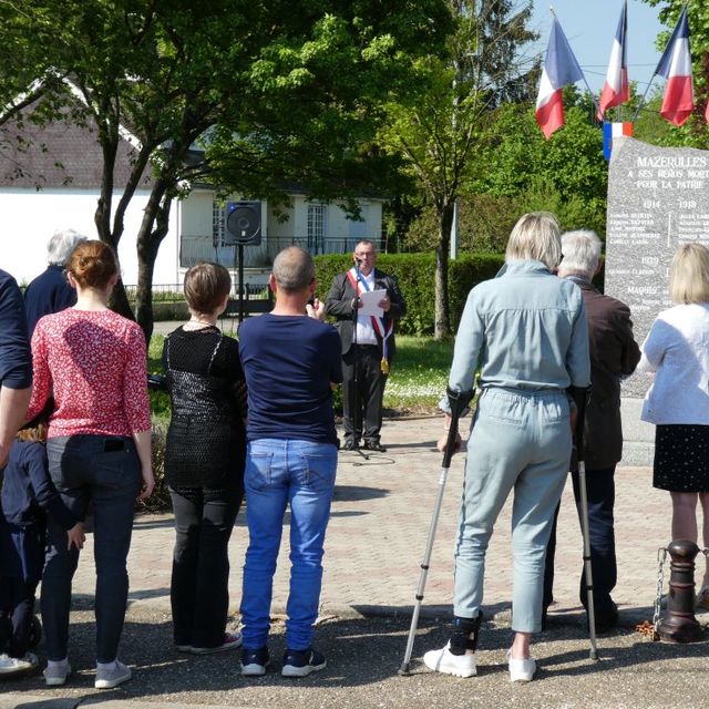 Mazerulles Cérémonie 8 Mai 2022