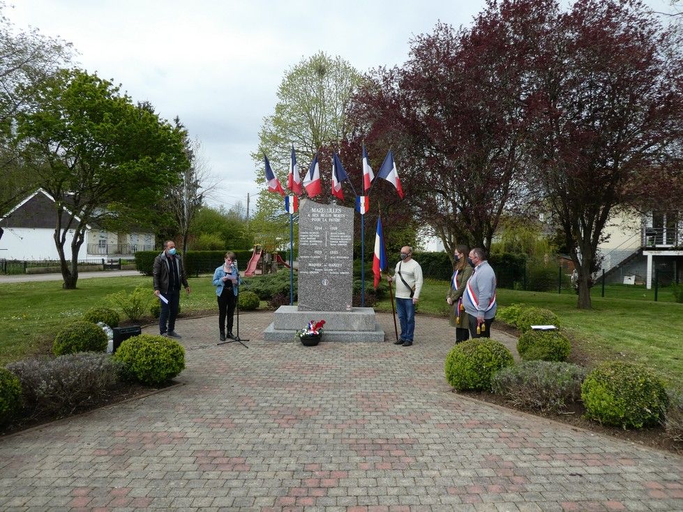 Mazerulles Cérémonie 8 Mai 2021